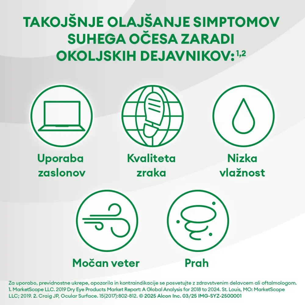 Systane Ultra, vlažilne kapljice za oko brez konzervansov (10 ml)